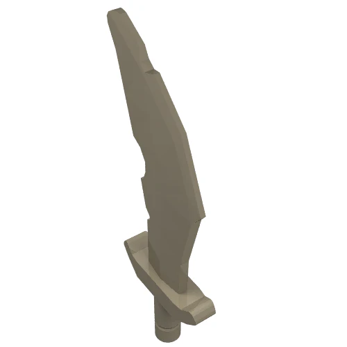 Del 60752 – Minifigur, Vapen Svärd, Scimitar med Nicks