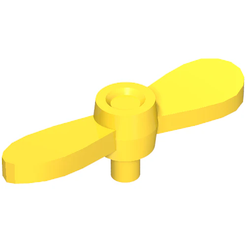 Del 54568 – Minifigur, propeller 2 blad vriden liten med liten stift