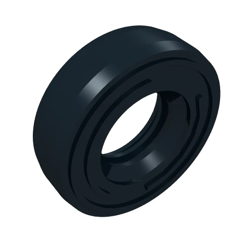Del 59895 – Däck 14 mm D. x 4 mm Slät liten singel med nummer präglad på sidan