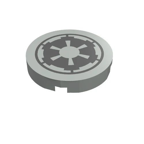 Part 4150ps5 – Tile, Round 2 x 2 with SW Imperial Logo Pattern