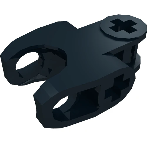 Part 60176 – Technic, Axle Connector 2 x 3 with Ball Joint Socket – Closed Sides, Angled Forks with Closed Axle Holes