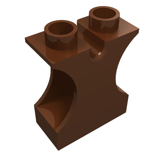 Part 42234 – Duplo, Brick 1 x 2 x 2 with Side Cutouts and Channel in Top