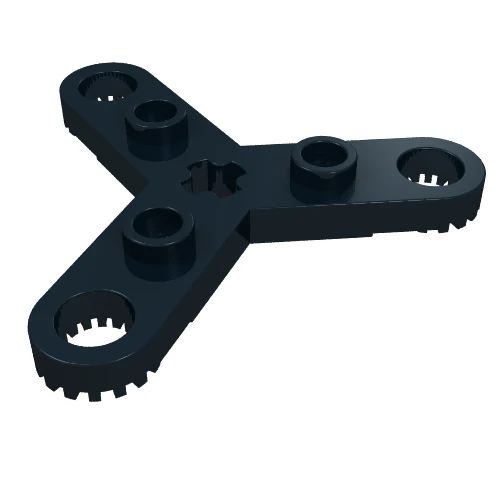 Part 2712 – Technic, Plate Rotor 3 Blade with Toothed Ends and 3 Studs (Propeller)