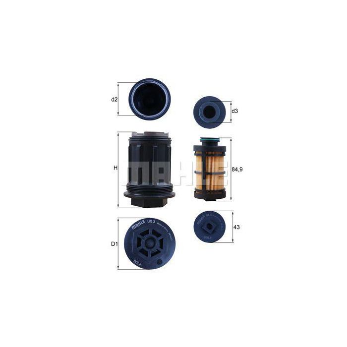 AdBluefilter Mahle 30-UX3KIT