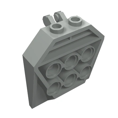 Del 30625 – Dörr 1 x 4 x 3 2/3 med 6 hål och låsande 2 fingrar gångjärn
