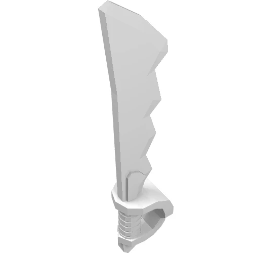 Del 23984 – minifigur, vapen svärd, snitt med tandad skallehandskydd