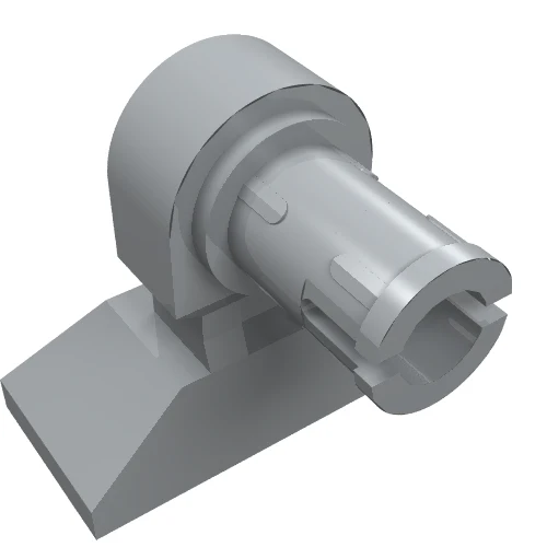 Del 17486 – Ben Mekanisk, Droid med Technic Pin – Kort med Round Pin Hole