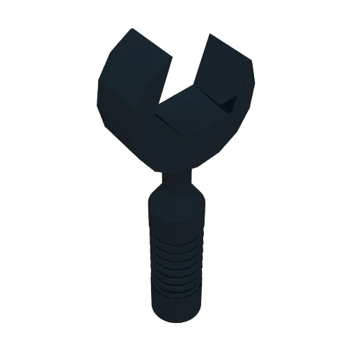 Del 6246e – Minifigur, redskapsverktyg med öppen skiftnyckel – 6-ribbad handtag
