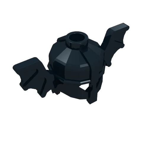Del 30105 – Minifigur, huvudbonadshjälm med fladdermusvingar
