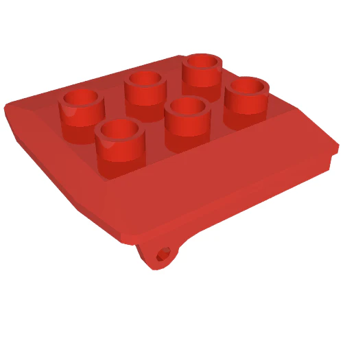 Part 4543 – Duplo Backhoe / Train Cabin Roof