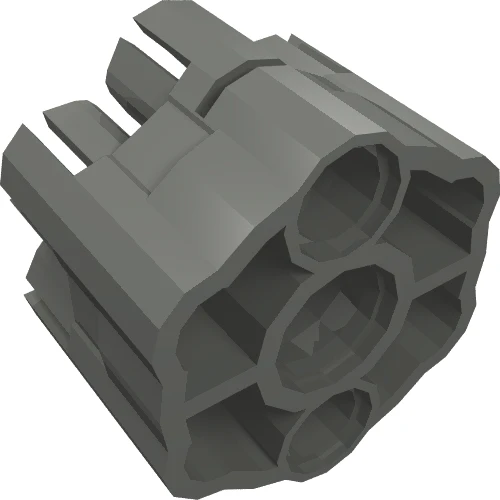 Del 18588 – Projektilavfyrningsdel, Rapid Shooter Six Barrel – Vinklade pipor