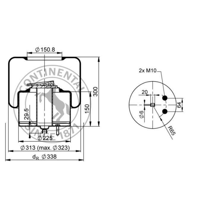 Luftbälg Contitech 30-6610NP01