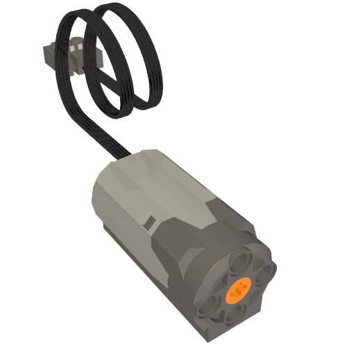 Del 58120c01 – Elektrisk, motor 9V Power Functions M med mörkblågrå botten