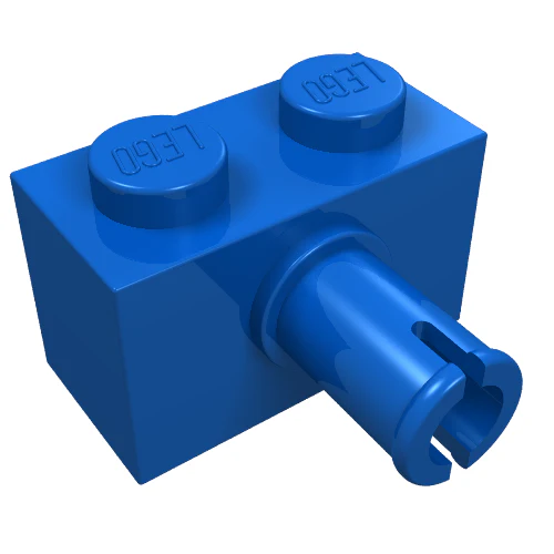 Del 2458 – Tegelsten, modifierad 1 x 2 med stift