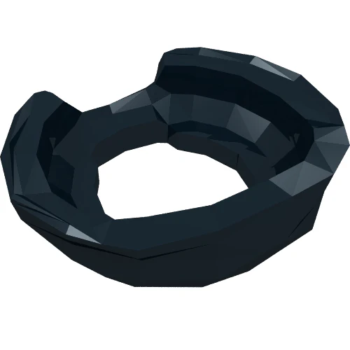Del 24504 – Minifigur Ninja Face Scarf med skåra i ryggen