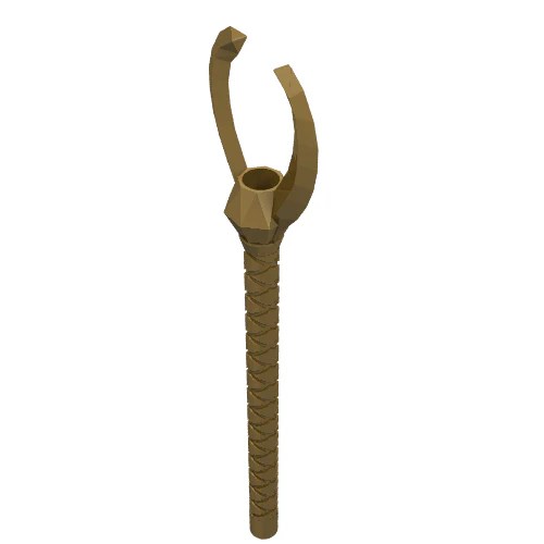 Del 93252 – Minifigur, redskap Faraos stav med gaffeländar