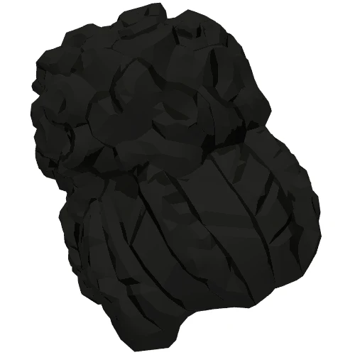 Del 53126 – Minifigur, hår hona ihoprullad med stor hög bulle