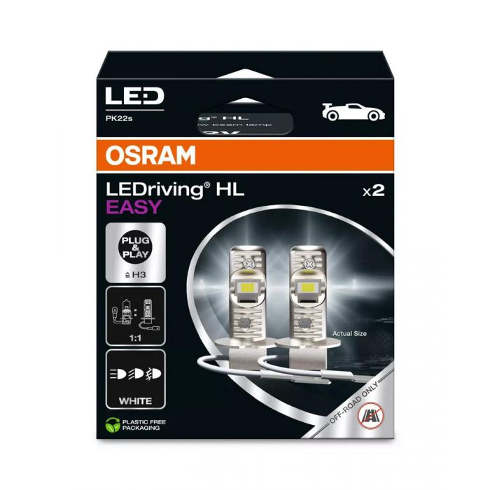 Ledlampa H3 LEDriving HL Easy (2-Pack) Osram 22-64151DWESY2HB
