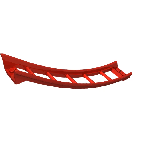 Part 26559 – Train, Track Roller Coaster Ramp Large Lower Part, 6 Bricks Elevation