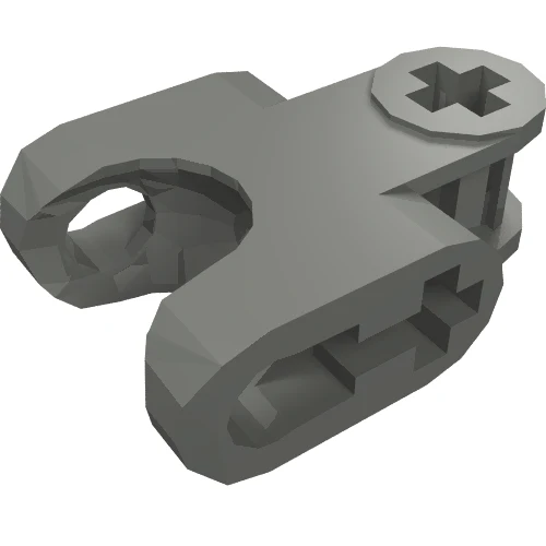 Part 93571 – Technic, Axle Connector 2 x 3 with Ball Joint Socket – Closed Sides, Straight Forks with Open Axle Holes