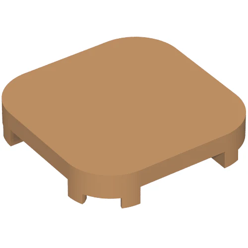 Part 68869 – Tile, Modified 4 x 4 with Rounded Corners and 4 Feet