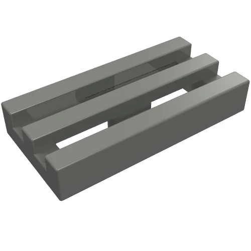 Del 2412b – Kakel, modifierad 1 x 2 galler med bottenspår/läpp