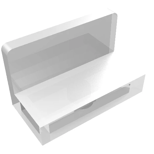 Del 4865b – Panel 1 x 2 x 1 med rundade hörn
