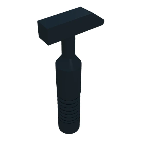 Del 6246b – Minifigur, redskapsverktyg Cross Pein Hammer – 6-ribbad handtag