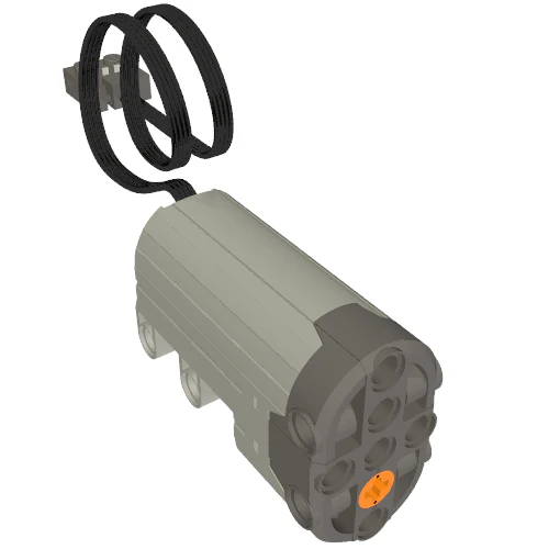 Del 99498c01 – Elektrisk, motor 9V Power Functions Servo med mörkblågrå botten