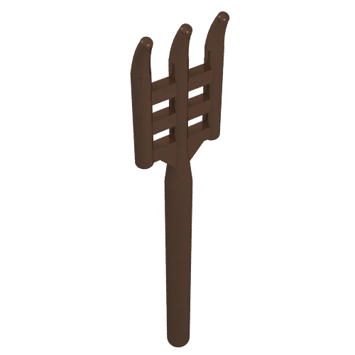 Del 4496 – Minifigur, Utensil Pitchfork – Handtag med rund ände