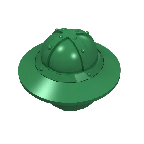 Part 30273 – Minifigure, Headgear Helmet Castle with Chin Guard and Broad Brim