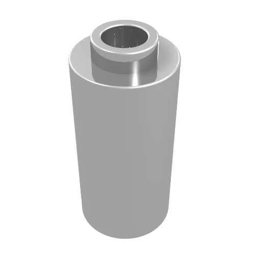 Part 71076 – Brick, Round 1 x 1 d. 90 degrees Elbow Macaroni – No Stud – Type 1