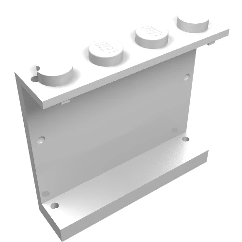 Part 4215ap30 – Panel 1 x 4 x 3 – Solid Studs with Skull and Crossbones (Jolly Roger) Pattern