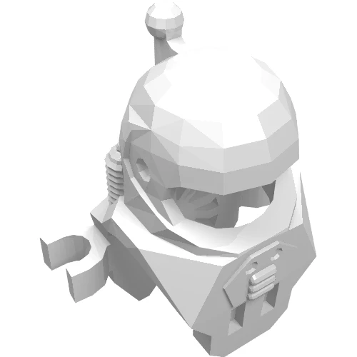 Del 6088 – Minifigur, huvudbonadshjälm under vattnet med antenn och klämmor