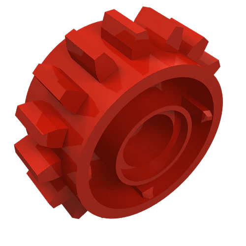 Del 18946 – Technic, Gear 16 tand med koppling på båda sidor