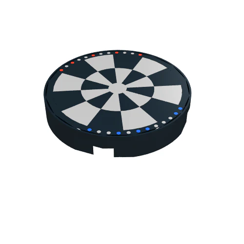 Part 4150ps3 – Tile, Round 2 x 2 with Dejarik Hologameboard Pattern