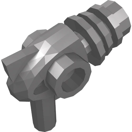 Del 13608 – Minifigur, Vapen Space Ray Gun – Rundade värmespridare