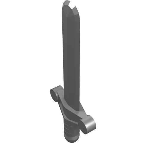 Del 76764 – Minifigur, Vapen Svärd, Kortsvärd Utvecklad Hilt