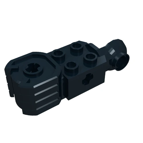 Part 47431 – Technic, Brick Modified 2 x 2 with Axle Hole, Rotation Joint Ball Half Vertical, and Fist