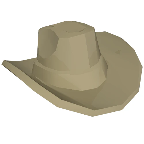 Del 15424 – Minifigur, Huvudbonadsmössa, Cowboy Large Brätte