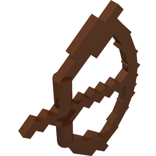 Del 18792 – minifigur, vapenbåge, pixlad med pildragen (Minecraft)