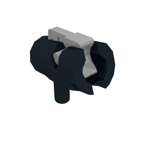 Del 15391c01 – Minifigur, Vapenpistol, Mini Blaster / Shooter med mörkblågrå avtryckare (15391 / 15392)