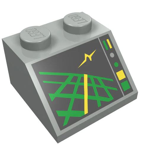 Del 3039pc3 – Slope 45 2 x 2 med Horizon Indicator Screen Pattern (Space Police II)