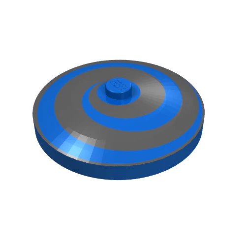 Part 3960p02 – Dish 4 x 4 Inverted (Radar) with Solid Stud with Black Spiral Pattern