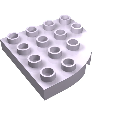 Part 98218 – Duplo, Plate Round Corner 4 x 4