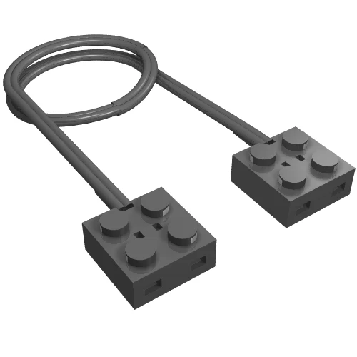 Part 5306c01 – Electric, Train Track Contacts with Wire and 2 x 2 x 2/3 Brick