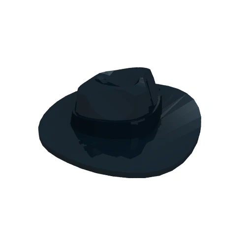 Del 61506 – minifigur, huvudbonadsmössa, bred brättad outback-stil (Fedora)