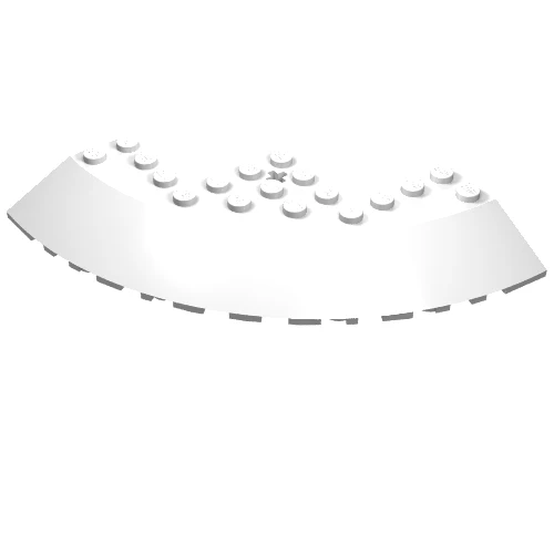 Part 58846 – Brick, Round Corner 10 x 10 with Slope 33 Edge, Axle Hole, Facet Cutout