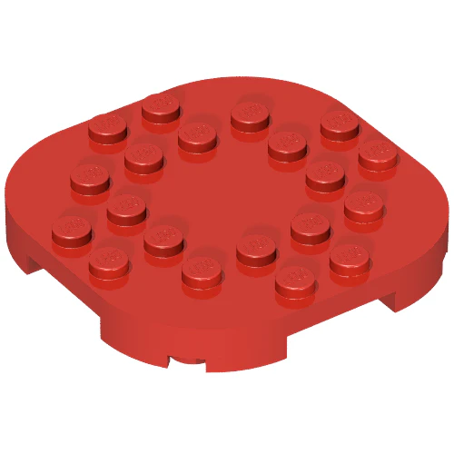 Part 66789 – Plate, Modified 6 x 6 with Rounded Corners and 4 Feet