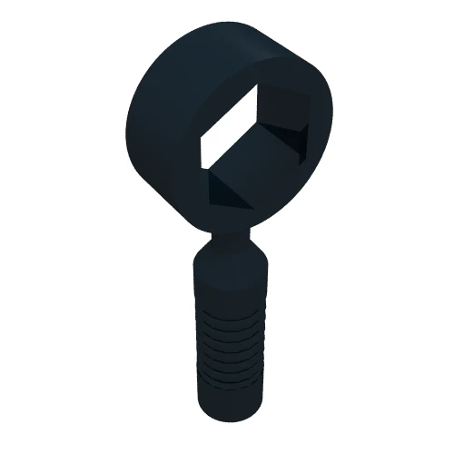 Del 6246d – Minifigur, redskapsnyckel för verktygslåda – 6-ribbad handtag